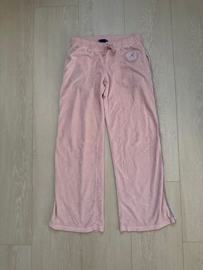 3/$10 Kangol Pink Velour Emblem Pants